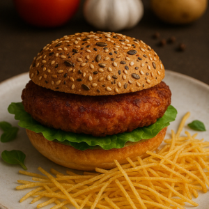 Burger de morue en MENU