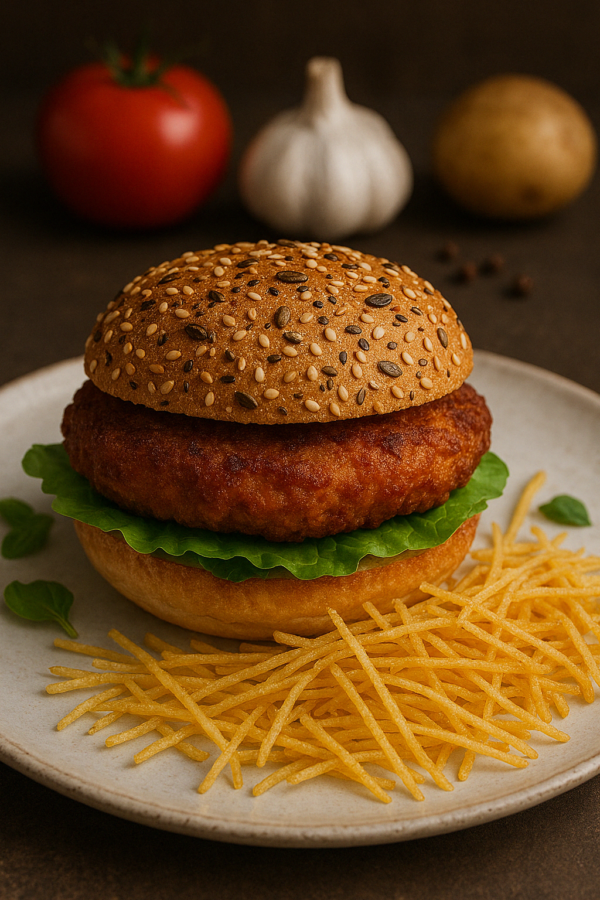 Burger de morue en MENU